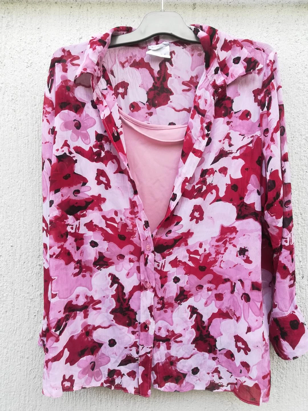 Bloemenoverhemd + Roze tanktop set maat T.L-T.46/48 – photo 10